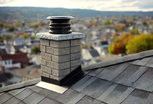 Masonry chimney with a new ember-resistant cap in Superior, Colorado